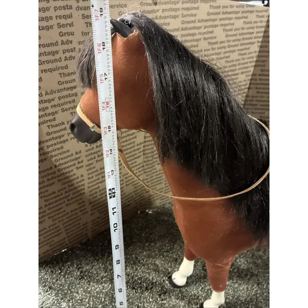 18 In American Girl Brown Horse with Saddle & Bridle Vintage